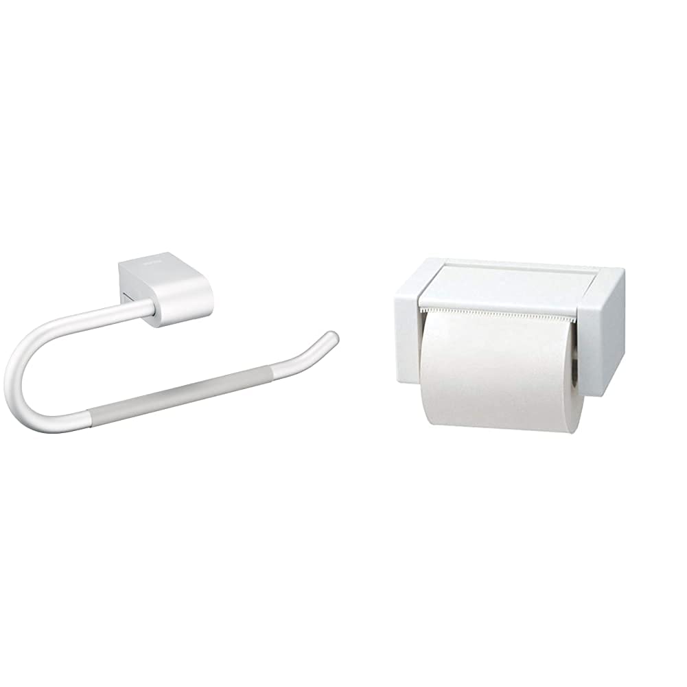 TOTO タオルリング ホワイト YHT100 & 紙巻器 樹脂製 ホワイト YH51R#NW1【セット買い】