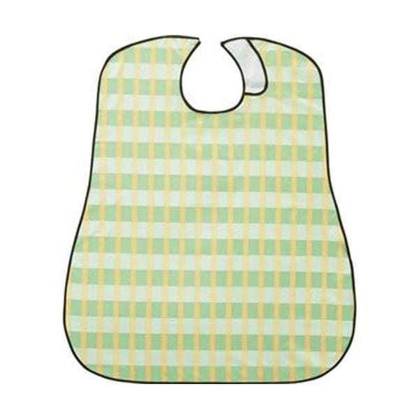 （まとめ）竹虎 ソフラピレンエプロンボーダーチェック グリーン 1枚[x20セット]