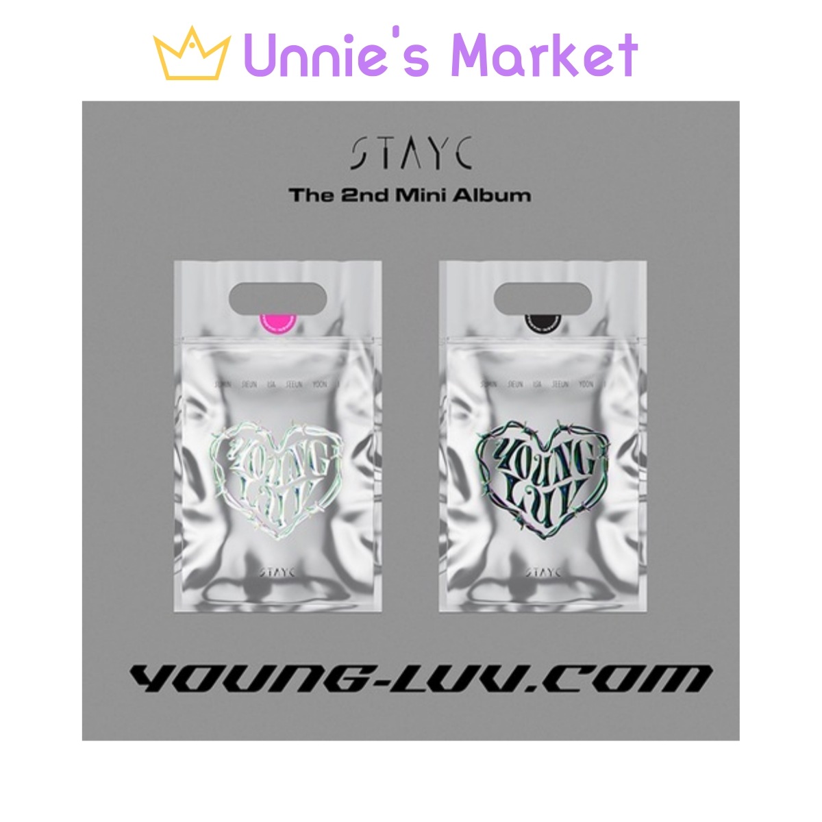 [SET] STAYC - YOUNG-LUV.COM + Free Gift(fan-made photocard 1ea)