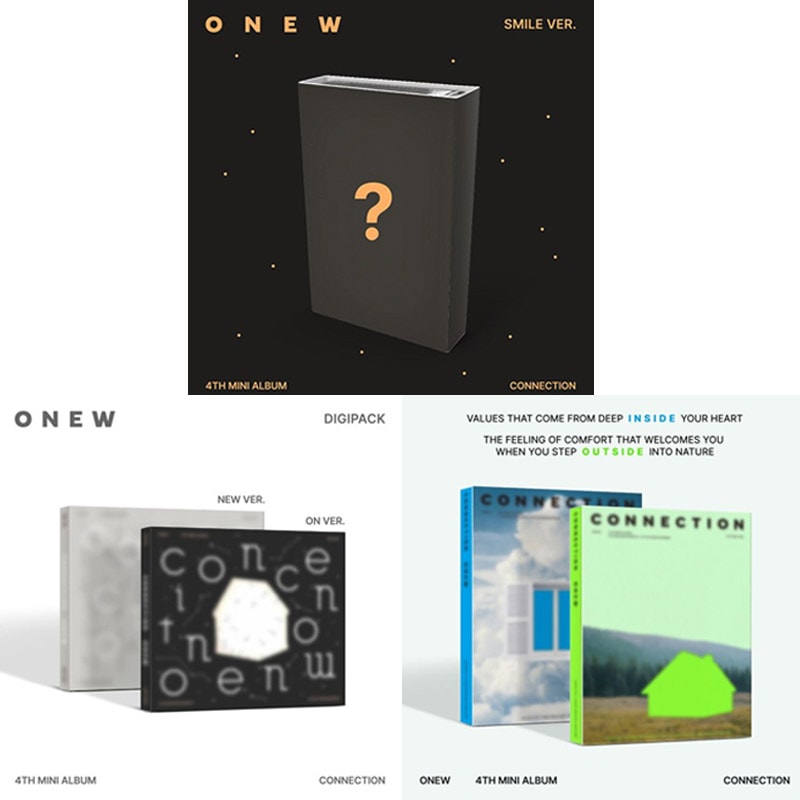 [5種セット] ONEWミニ４集アルバム [CONNECTION] (Photobook 2種+ Digipack Ver. 2種+SMILE Ver.) チャート反映