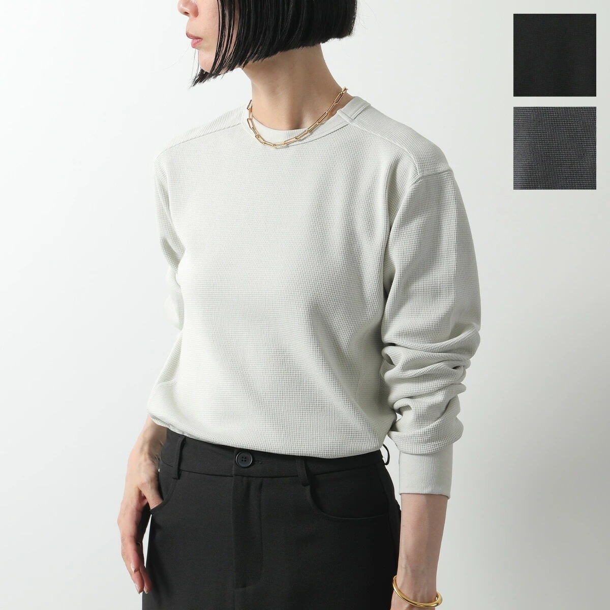 ENTIRE STUDIOS エンタイアスタジオ 長袖 Tシャツ THERMAL LONG SLEEVE ES2260 レディース ロンT サーマル フィンガーホール カラー5色