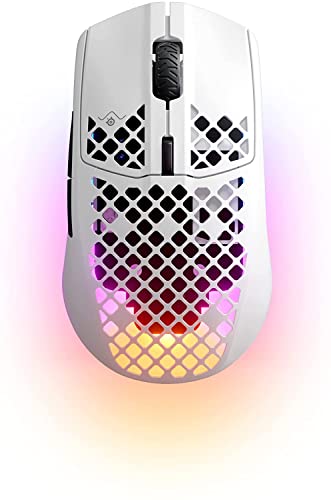 SteelSeries ゲーミングマウス 無線 Aerox 3 Snow Wireless 超軽量 TRUEMOVE AIRセンサー搭載 Quantum Wireless 2.0テクノロジー IP54
