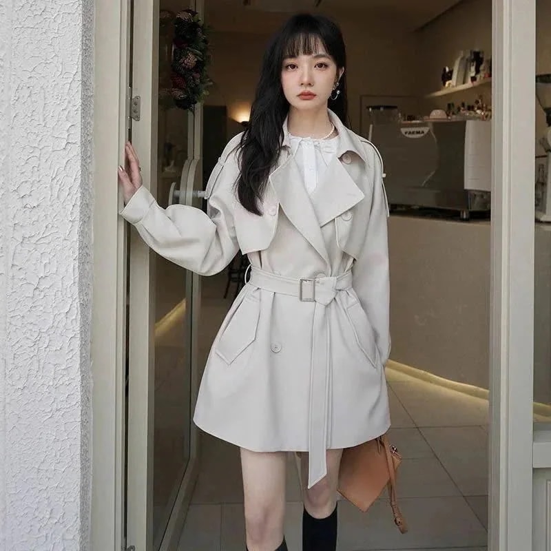 秋冬 アウター コート スーツジャケット 高品貭 トレンチコート セミロング スリミング トップス ロングコート ウンテンパーカー アウター レディース