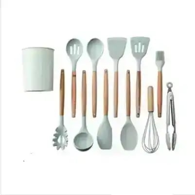 【値下げ！】15%値下げ is木柄シリカゲル調理器具12引き