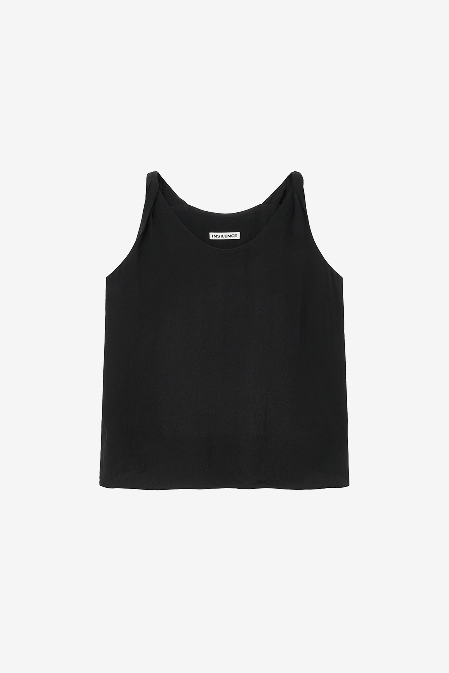 【INSILENCE】 DEMURE SLEEVELESS TOP : BLACK