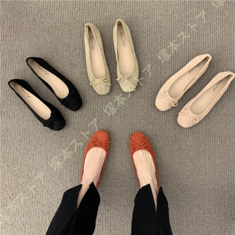 バレエシューズ バレーシューズ レディース ぺたんこ フラットシューズ レディース靴 ペタンコソール ラウンドトゥ パンプス 痛くない 軽量 おしゃれ 黒 4,947円