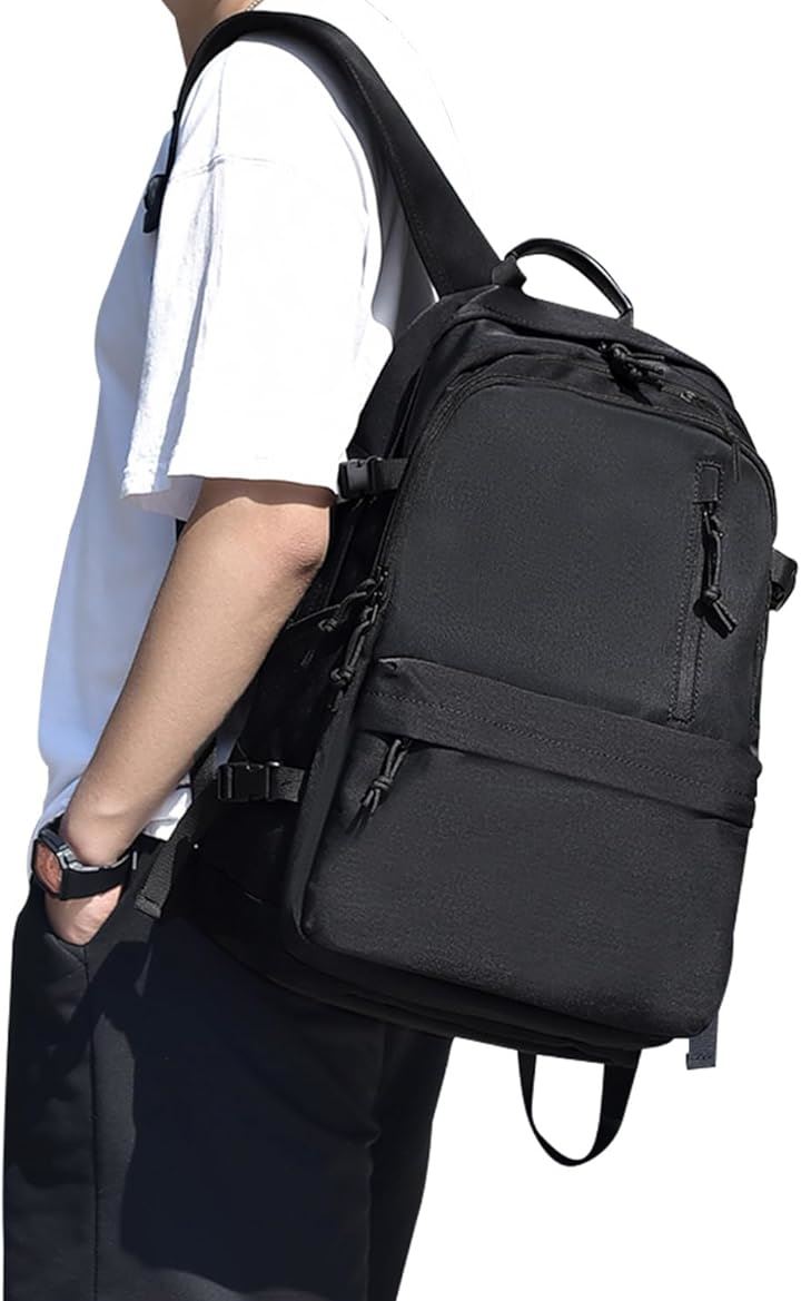 リュック リュックサック メンズ レディース 大容量 軽量 バックパック ビジネスリュック 防水 USB充電ポート付 盗難防止 撥水加工( 1.ブラック)