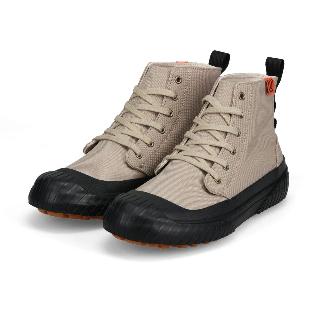 スニーカー レディース スニーカー メンズ ハイカット スニーカー キャンバス 撥水 防水 防滑 ラバーソール 疲労軽減 疲れにくい レースアップシューズ 紐靴 オリジナルソール ユニセックス UO1