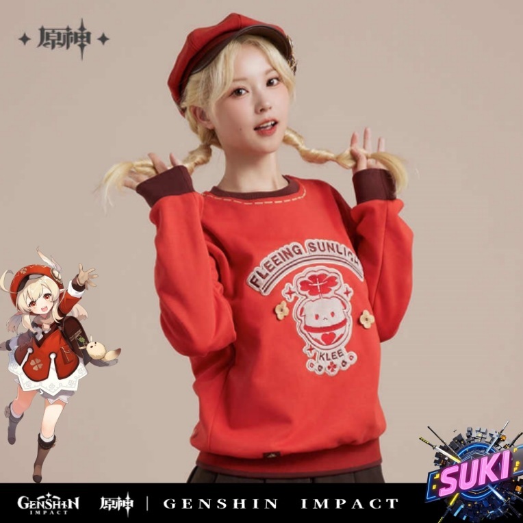 【プロ品質を極める!】原神 グッズ / クレー インプレッションシリーズ / スウエット / Genshin Impact Klee 可莉 げんしん コスプレ