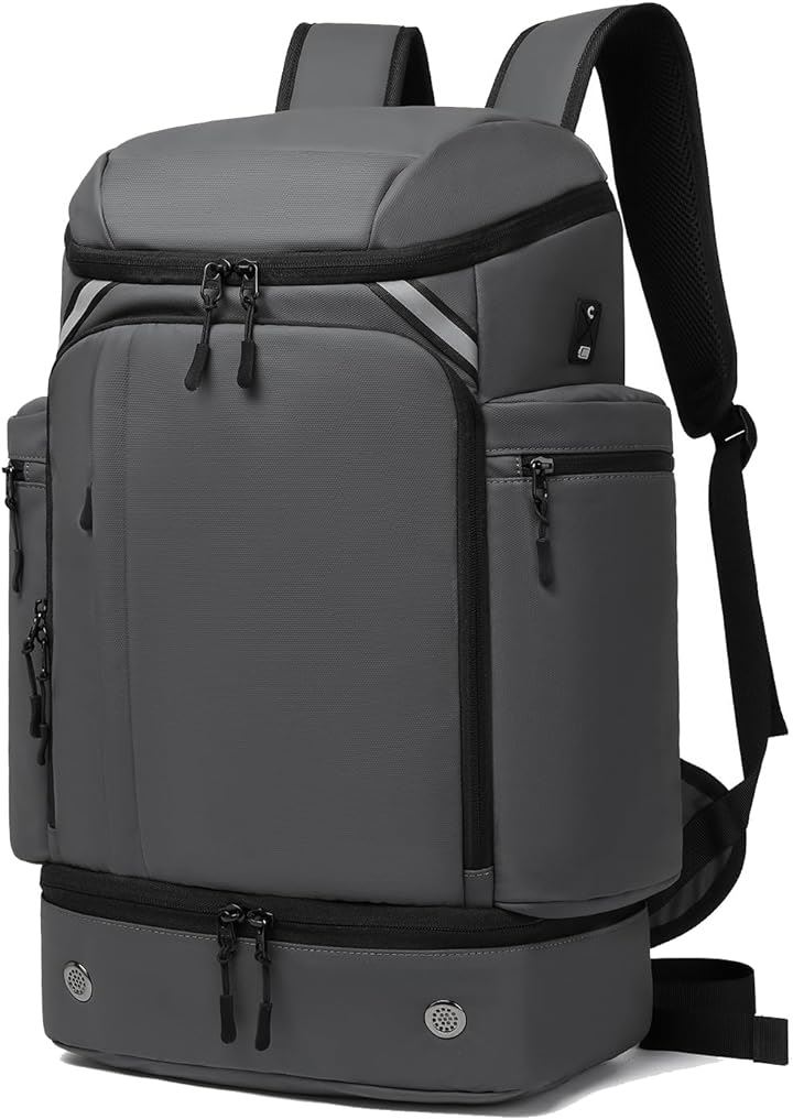 リュック メンズ リュックサック スクエア バックパック ビジネスリュック 防水 15.6インチ PC ラップトップバック( 3.グレーA, 1.55x35x19cm)