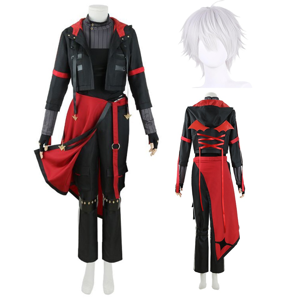 Vtuber にじさんじ 葛葉 衣装＋手袋 赤い服 ウィッグ追加可 葛叶 くずは 新衣装 コスプレ衣装 ハロウィン クリスマス 仮装 変装