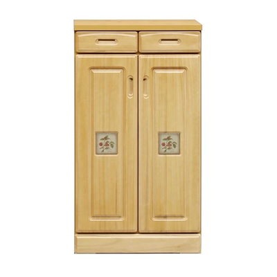 日本製 天然木 シューズBOX 60cm幅 ナチュラル 完成品 シューズ