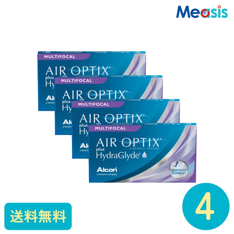 エアオプティクスプラスハイドラグライドマルチフォーカル 6枚 4箱 アルコン 遠近両用タイプ