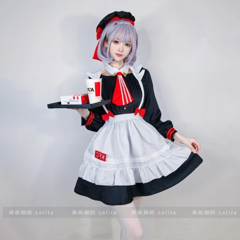 原神ノエル Kfcコラボメイド服セックスドレス期間限定30%