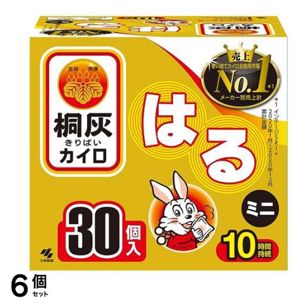 桐灰カイロ はる ミニ 10時間持続 30個入 6個セット