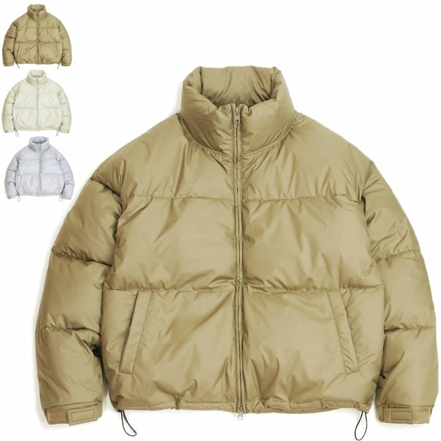 フェザー ダウンダウンジャケットWIDE FIT DOWN JACKETLAUNCH BASIC TRADE ラウンチベーシックトレードBROWN(ブラウン)