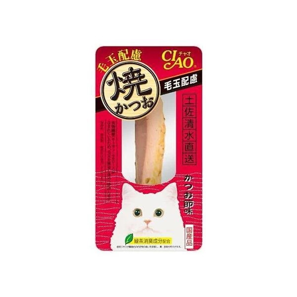 48個セット いなば YK-27 焼かつお 毛玉配慮 かつお節味 1本入り チャオ