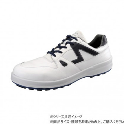 シモン 安全靴 8611 白/ブルー 27.5cm 1706100
