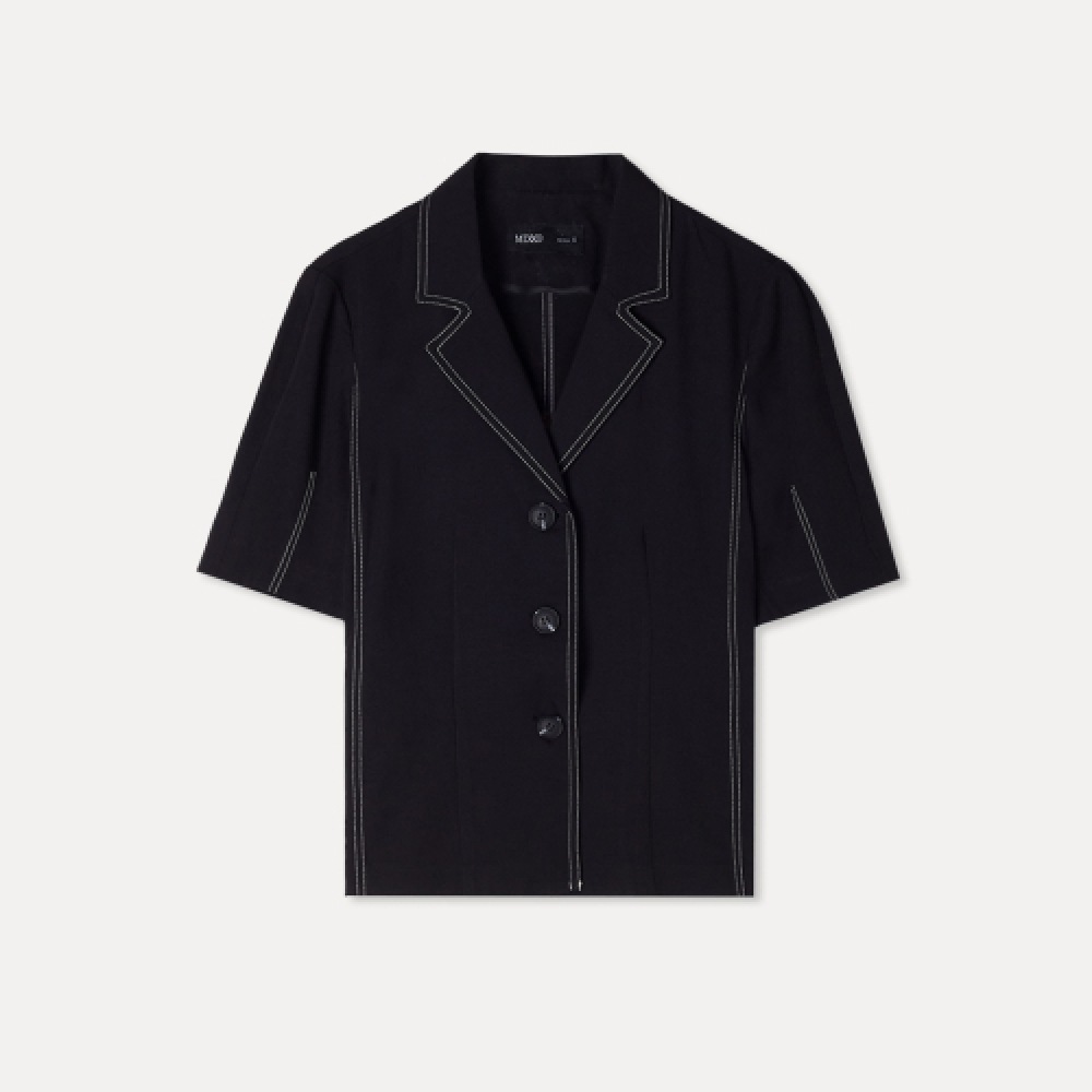 MIXXO スティッチ半袖ジャケット_MIWJKF801B