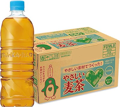 他サイト： サントリー グリーンダカラ やさしい麦茶 ラベルレス お茶 麦茶 ペットボトル 680ml 24本の商品画像