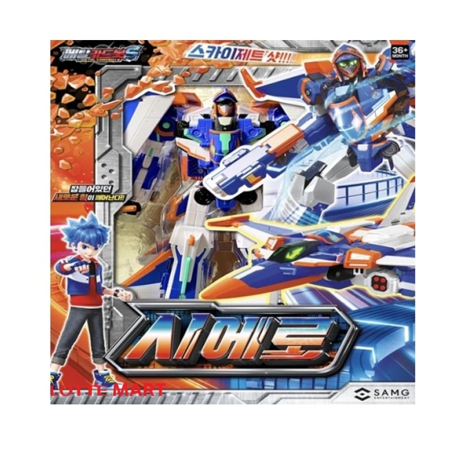 メタルカードボット S/シーズン2/シエーロ/変身ロボット/韓国ロボット/ブルー/戦闘機/フィギュア/2024