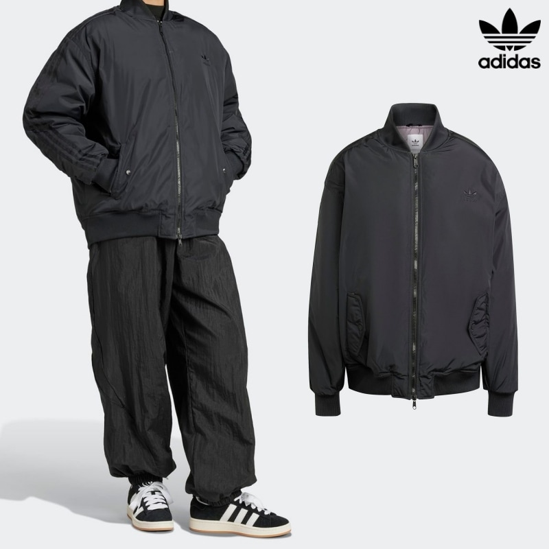[ADIDAS] アディダス オーバーサイズ SST ボンバー ジャケット / BLACK