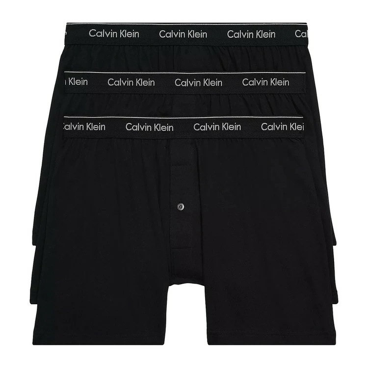 COTTON CLASSICS ボクサーニット 3PK [ブラック]【NB4005-001】