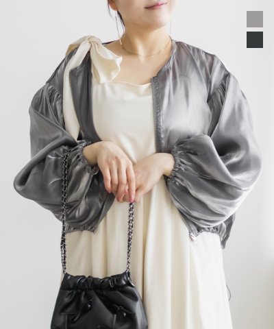 大きいサイズ レディース LL 3L 4L XL XXL XXXL シャイニーシアードロストブルゾン