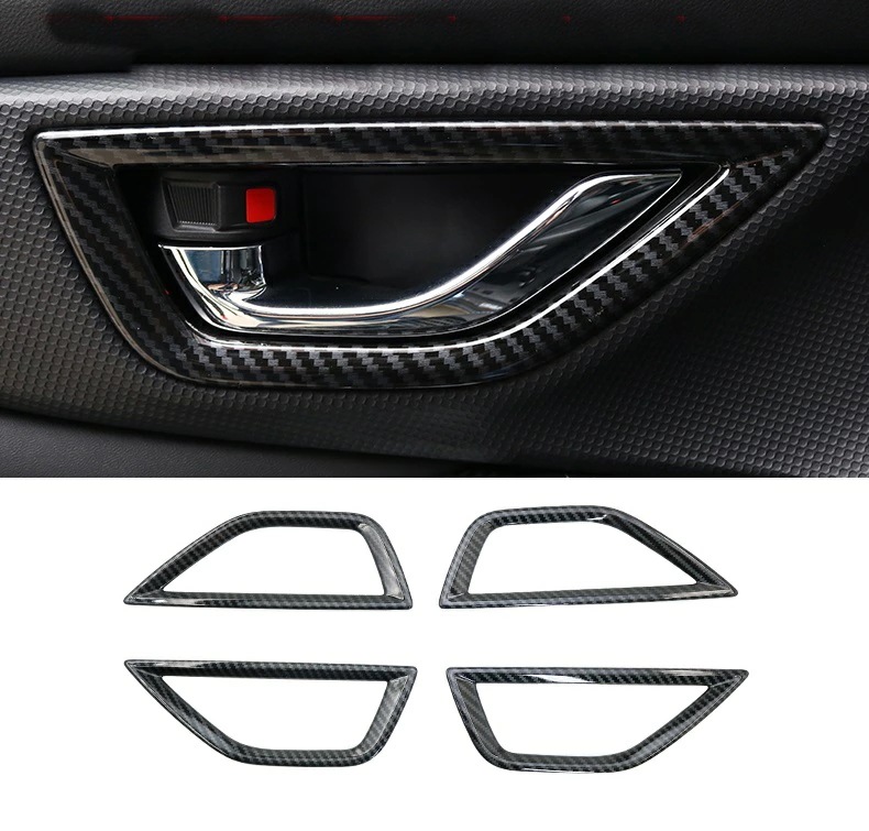スバル フォレスター SK系 専用 ハンドルカバー インテリアパネル カーボン調 4PCS