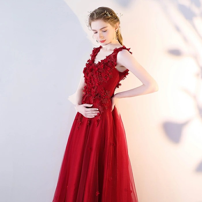 再販未定カラードレス 赤 マタニティドレス ロングドレス 演奏会 パーティードレス イブニングドレス 花嫁ドレス 結婚式 カクテルドレス aラインドレス フォーマル 発表会 妊婦可 9,839円