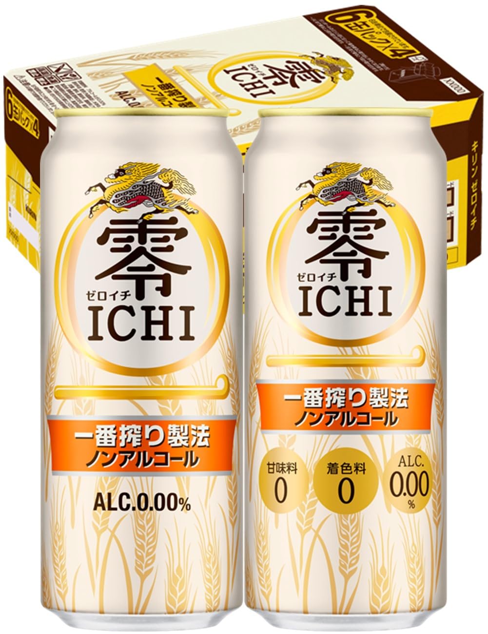 零ICHI キリン ノンアルコールビール500ml×24本 ノンアル 一番搾り製法