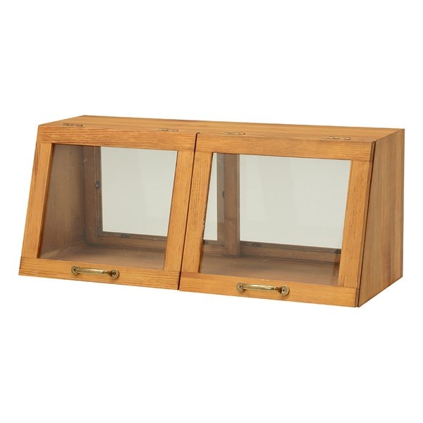 カウンター上ガラスケース ナチュラル・幅60×奥行25×高さ25cm MUD-6067NA 9,352円