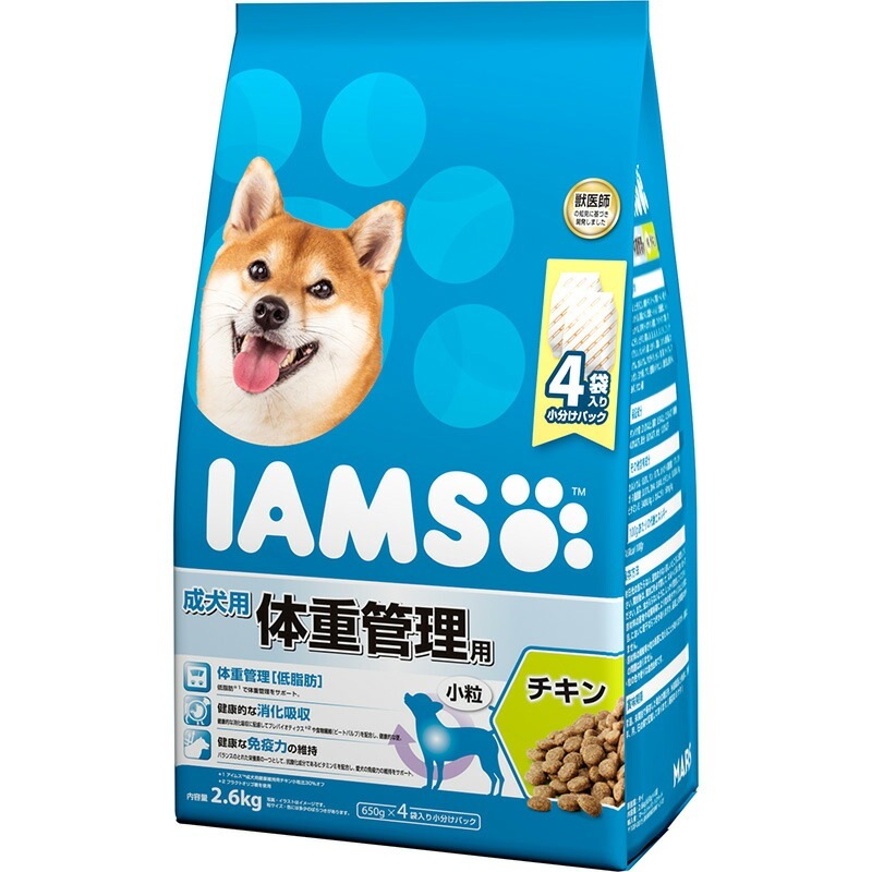 （まとめ買い）マース アイムス 成犬用 体重管理用 チキン 小粒 2.6kg 犬用フード [x3] 8,023円
