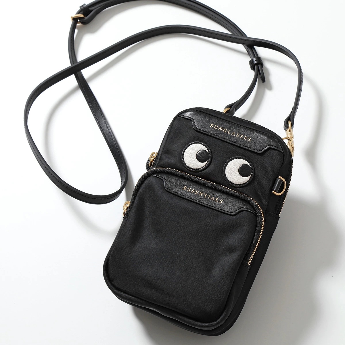 ANYA HINDMARCH アニヤハインドマーチ ショルダーバッグ ESSENTIALS CROSSBODY エッセンシャルズ 181631 レディース クロスボディバッグ鞄 Black