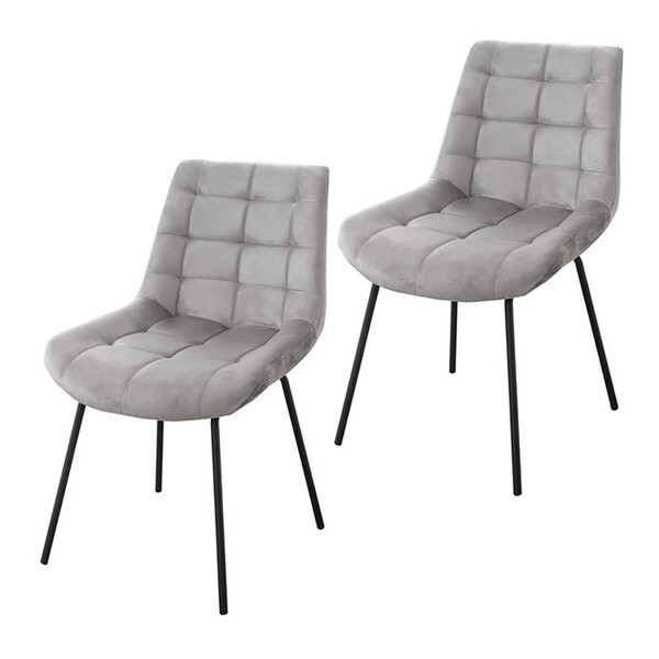 宮武製作所 DCH-1000 LGY ライトグレー Lement(レメント) ダイニングチェア (2脚セット) メーカー直送