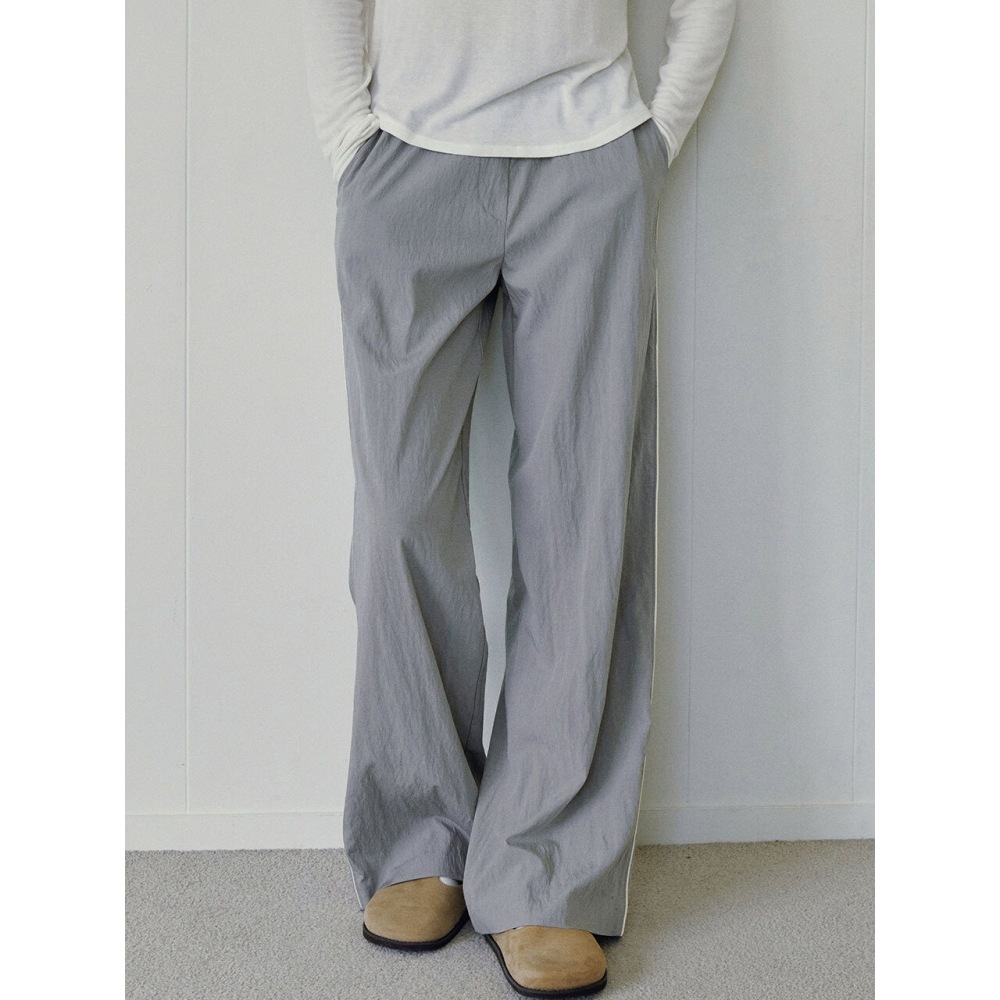 LOEIL フローワイドトラックパンツグレー 7,635円