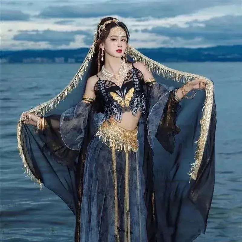 西域舞姫敦煌飛天漢服女春風異国風情服装古着漢要素改良夏