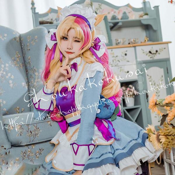 リーグ・オブ・レジェンド風 グウェン Gwen League of Legends コスプレ衣装 cos靴 cosplay 変装 仮装 撮影 祭り