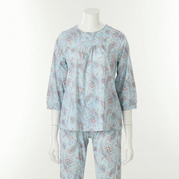 (正常) ペイズリー捺染 女性トップス 女性室内着 トップス_C VEVA103W_BU_C