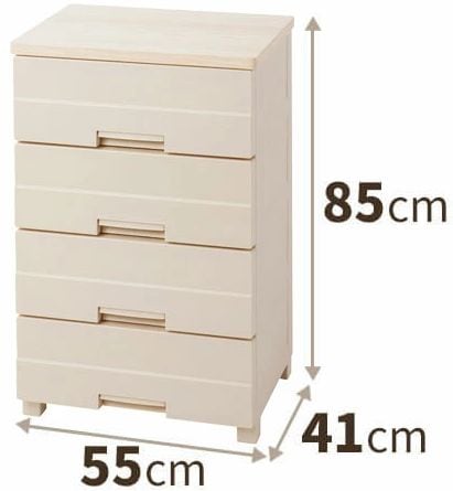 天馬 FE5504カプチ-ノ フィッツプラスイージー 幅55cm 4段(カプチーノ)110007713 FE5504カプチノ