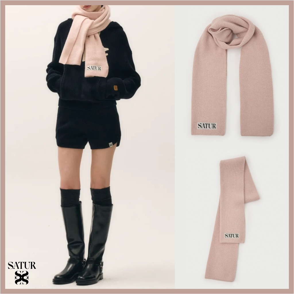 (U) Knit Muffler Verona Light Pink 7,347円