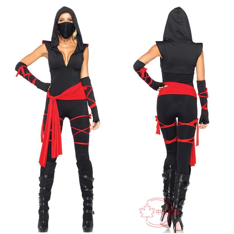 【激安開催！】コスプレグッズコスチューム ハロウィン キャラクター 女 武士 忍者 セクシー ステージ 衣装 パーティー仮装 パフォーマンス衣装