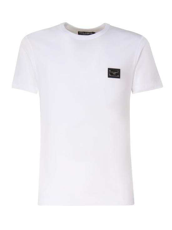 DOLCE & GABBANA Men T-Shirts G8PT1T G7F2IW0800 White