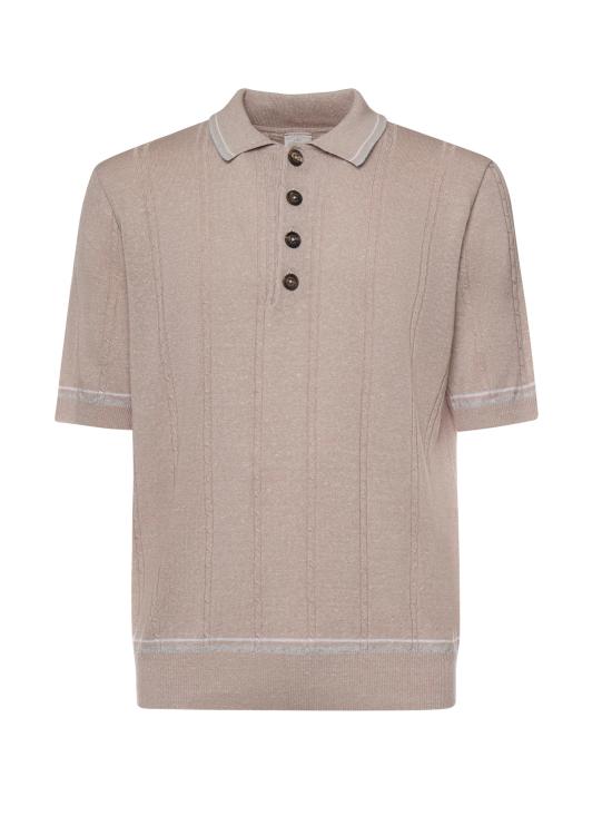 ELEVENTY Men Polo Shirts M76MAGM42MAG0M018 261301 Blush Light Gray White
