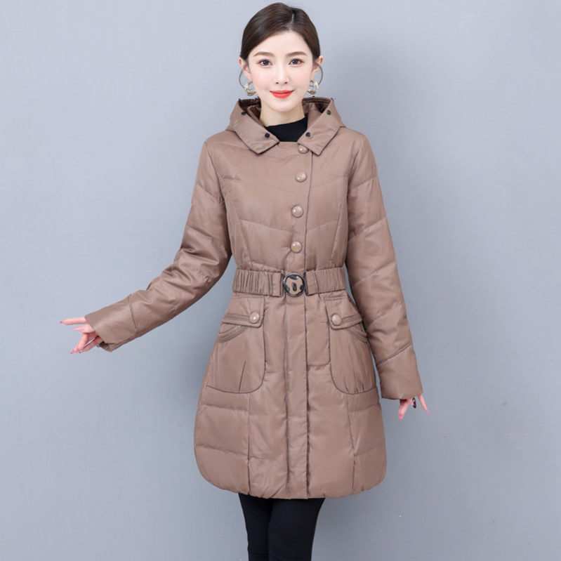 ダウンコート レディース軽量 ダウンジャケット 軽量ダウンジャケット 軽量 ウルトラダウンパーカー 薄型 防風 無地 長そで 合わせやすい ロングコート 防風 おしゃれ 春秋冬 韓国通勤 ブラック S