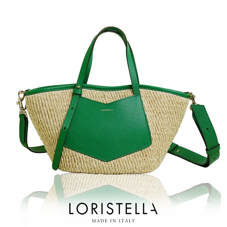 ショルダーバッグ レディース ロリステッラ かごバッグ 斜めがけバッグ ハンドバッグ 本革 大人 loristella カゴバッグ サマーバッグ おしゃれ 大人かわいい レザー 夏 軽量 イタリア 牛