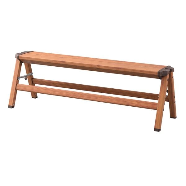 ステップワイドスツール/脚立 [幅90x奥行28x高さ29cm] 折りたたみ式 [アウトドア 洗車]