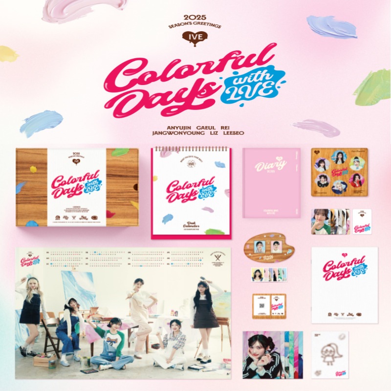[PREORDER特典6EA/1SET]IVE 2025 SEASON’S GREETINGS : Colorful Days with IVE(NO ALBUM,ONLY PHOTOCARD)
