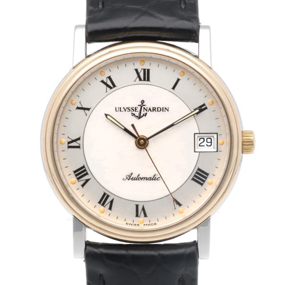 ユリス・ナルダン 腕時計 ステンレススチール 155-22 自動巻き 1年保証 Ulysse Nardin 中古