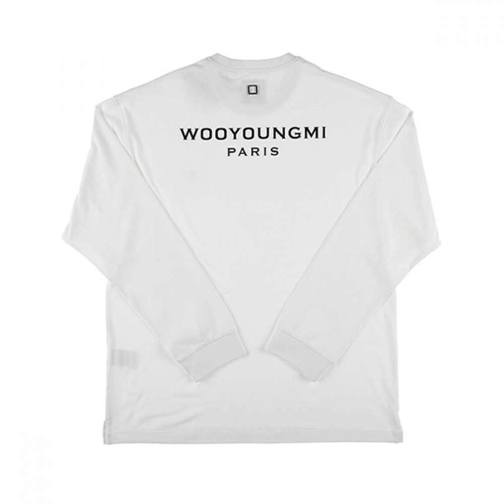 ウー・ヨンミ W243TS17 712W バックロゴメンズロングスリーブTシャツ
